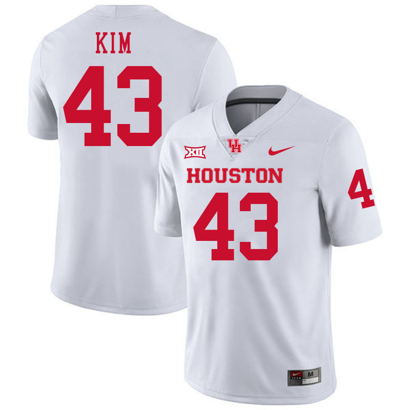 Joseph Kim Houston Jersey,Houston Cougars #43 Joseph Kim Jersey Youth College Uniforms-White